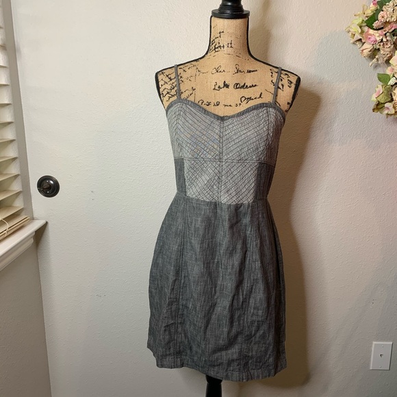 Dkny Dresses & Skirts - DKNY Jeans Denim Corset-Style Dress